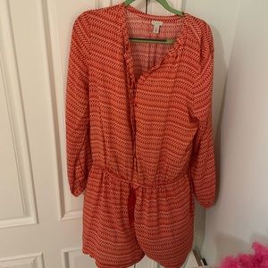 Long sleeve romper